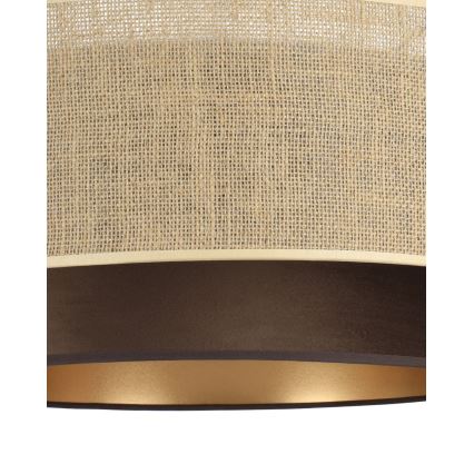 Viseči lestenec SARTA na vrvici 1xE27/60W/230V, rjava/juta