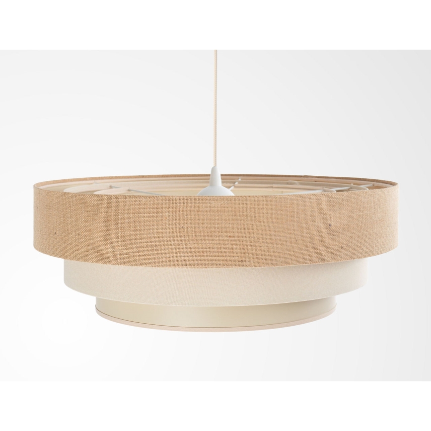 Viseči lestenec TRINITI 1xE27/60W/230V, premer 40 cm, bež/krem