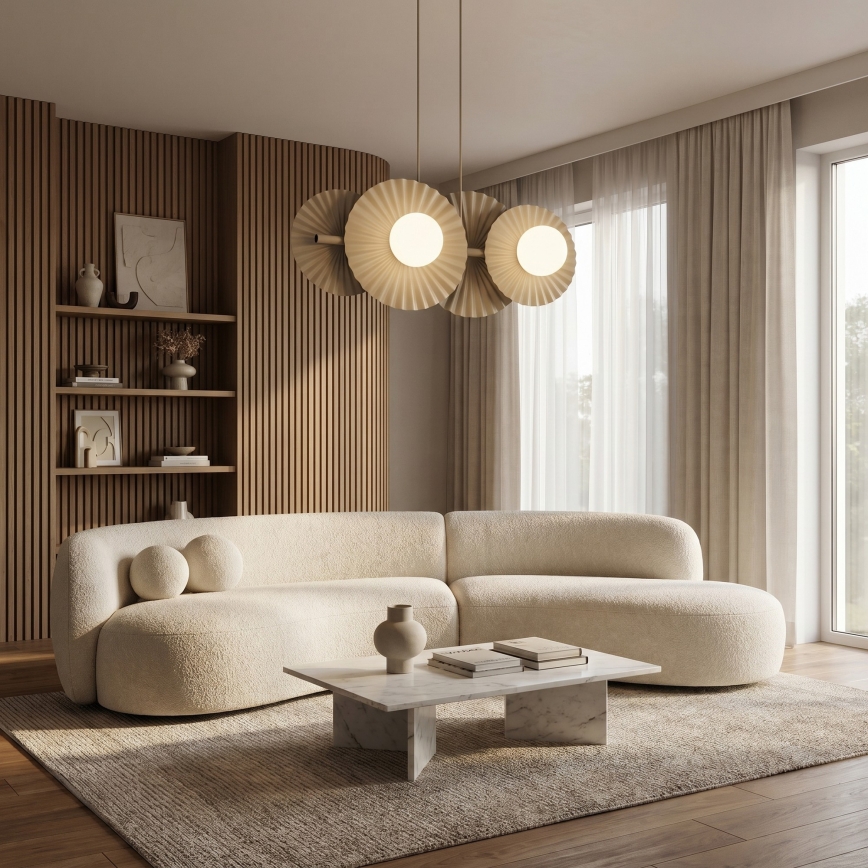Viseči lestenec UMBRA na žici 4xG9/8W/230V bež