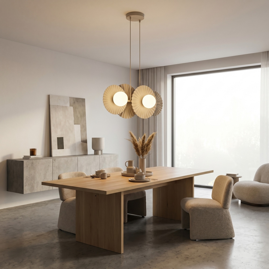 Viseči lestenec UMBRA na žici 4xG9/8W/230V bež