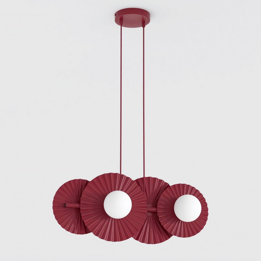 Viseči lestenec UMBRA na žici 4xG9/8W/230V, rdeč