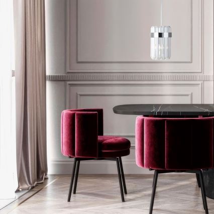 Viseči lestenec VETRO na žici 1xE14/10W/230V, sijajni krom