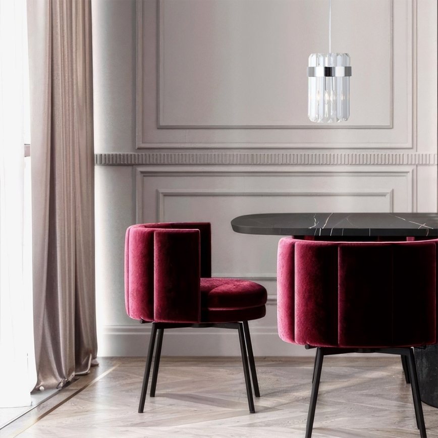 Viseči lestenec VETRO na žici 1xE14/10W/230V, sijajni krom