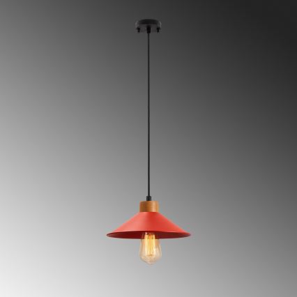 Visi lamp MANAVGAT 1xE27/40W/230V rdeča/rjava