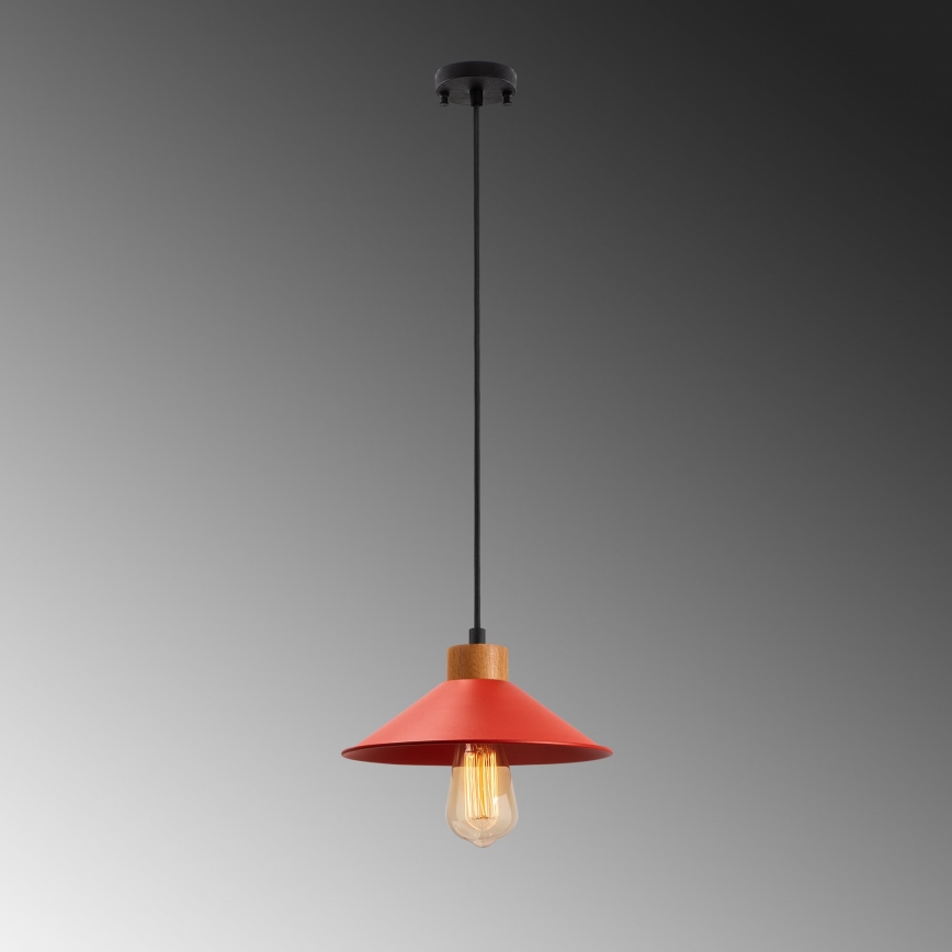 Visi lamp MANAVGAT 1xE27/40W/230V rdeča/rjava
