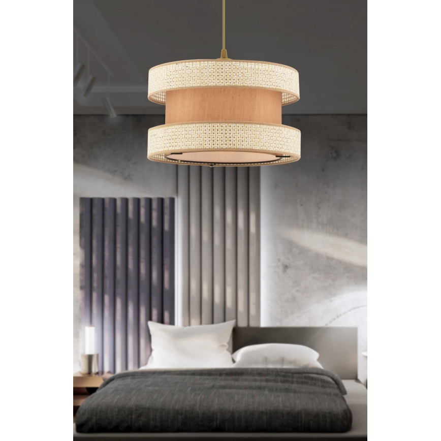 Visiči lampa HALO 1xE27/60W/230V bež/kremna