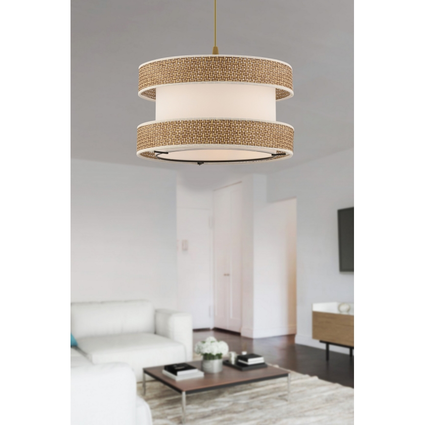 Visiči svetilnik HALO 1xE27/60W/230V kremna/bež