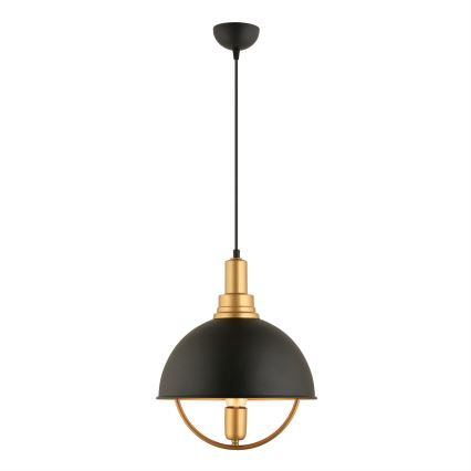 Visilica MONZA 1xE27/40W/230V 30 cm crna/zlatna