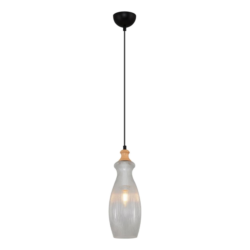 Visilica na kabel BOTTLE 1xE14/4W/230V prozorna