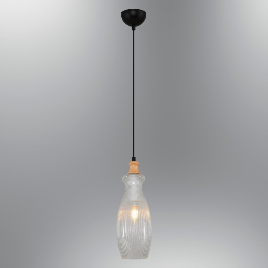 Visilica na kabel BOTTLE 1xE14/4W/230V prozorna