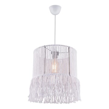 Visilica NESS MACRAME 1xE27/40W/230V bela