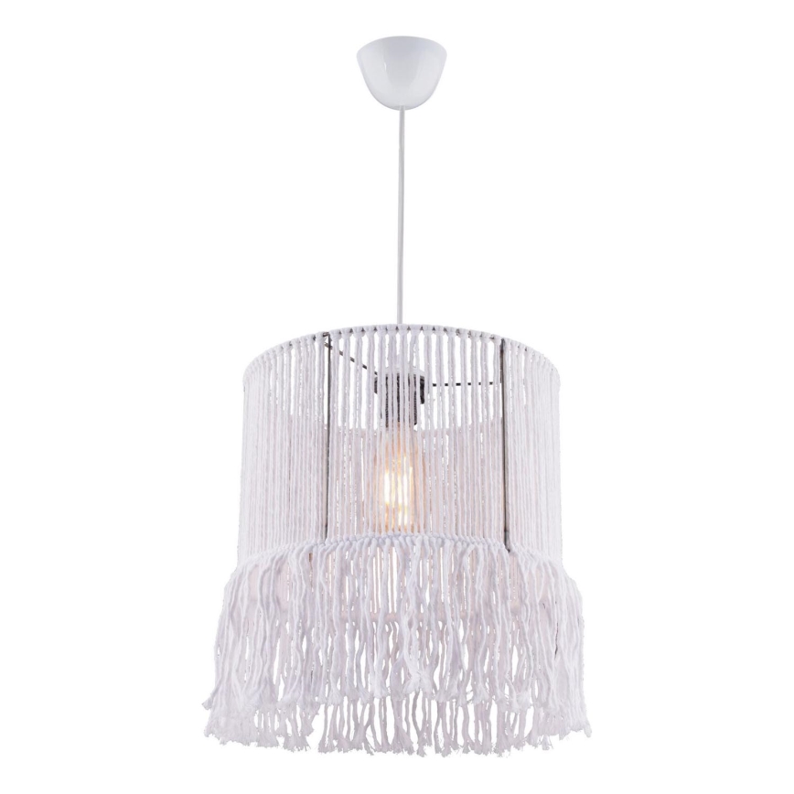 Visilica NESS MACRAME 1xE27/40W/230V bela