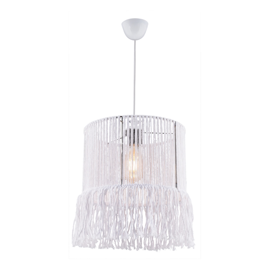 Visilica NESS MACRAME 1xE27/40W/230V bela