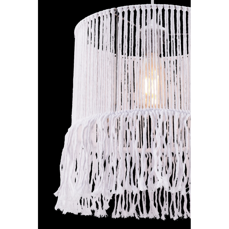 Visilica NESS MACRAME 1xE27/40W/230V bela