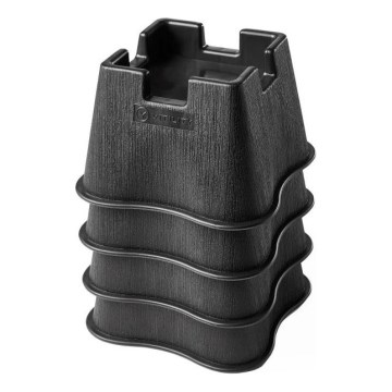 Vitility - Komplet 4x nastavkov za povišanje postelje 7 cm, črni