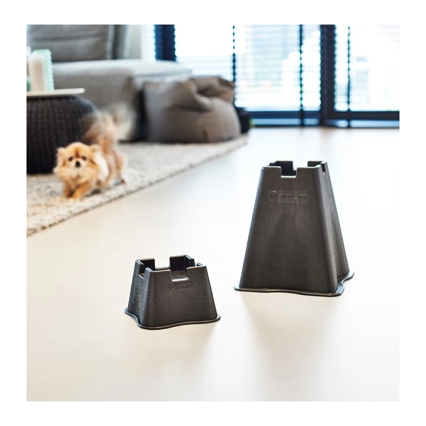 Vitility - Komplet 4x nastavkov za povišanje postelje 7 cm, črni