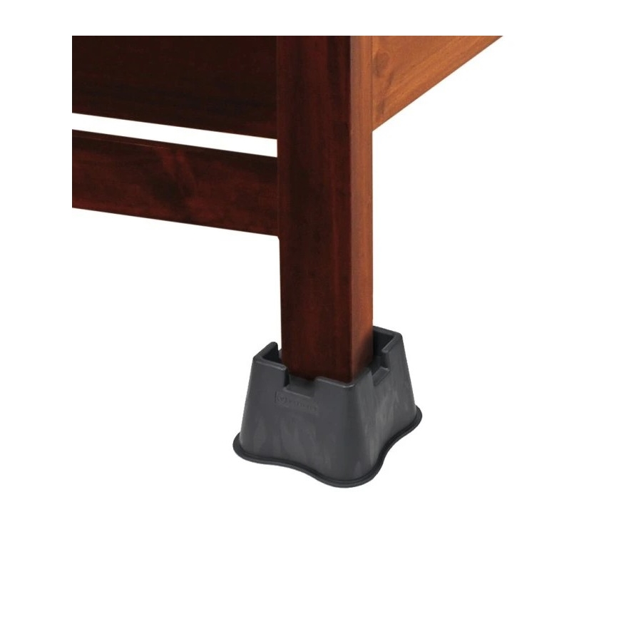 Vitility - Komplet 4x nastavkov za povišanje postelje 7 cm, črni