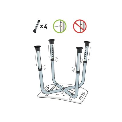 Vitility - Stolček za tuš 53x49,5 cm bel
