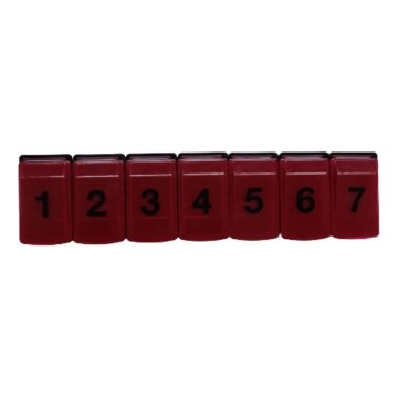 Vitility - Tedenski razdelilec zdravil, rdeč