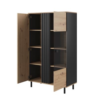 Vitrina BADIA hrast/antracit