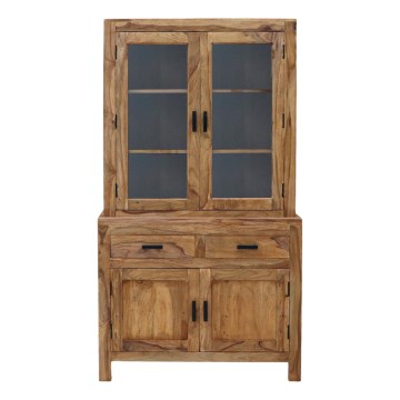 Vitrina RAMI 180x100 cm masivni les/palisander
