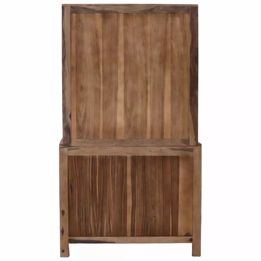 Vitrina RAMI 180x100 cm masivni les/palisander