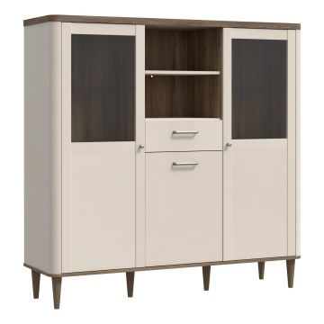 Vitrina VIRO rjava/bež