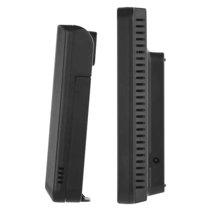 Vremenska postaja z barvnim LCD-zaslonom in budilko, napajanje 5V, 3xAAA + 2xAA, črna