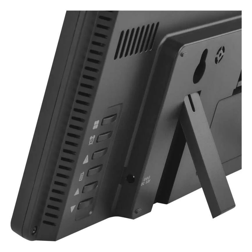 Vremenska postaja z barvnim LCD-zaslonom in budilko, napajanje 5V, 3xAAA + 2xAA, črna