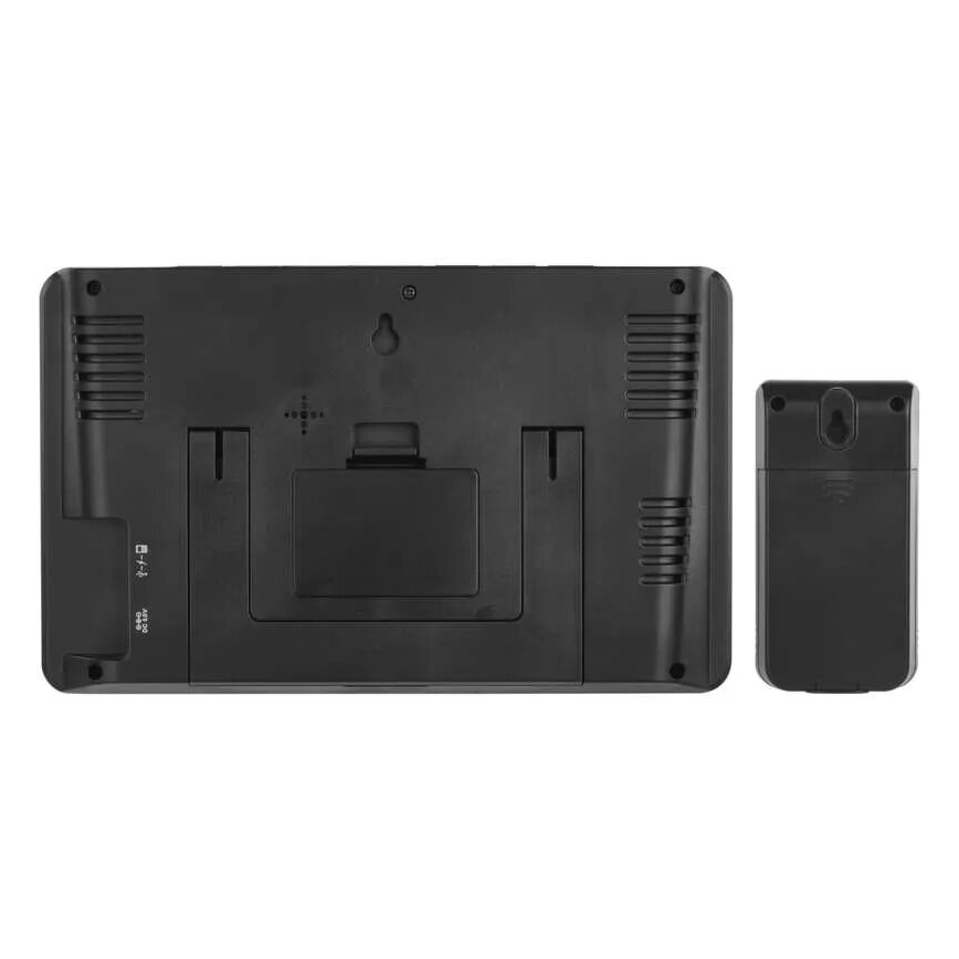 Vremenska postaja z LCD zaslonom GoSmart 230V/3xAAA + 2×AAA Wi-Fi Tuya črna