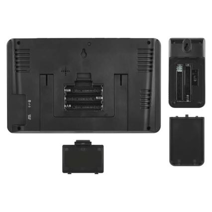 Vremenska postaja z LCD zaslonom GoSmart 230V/3xAAA + 2×AAA Wi-Fi Tuya črna