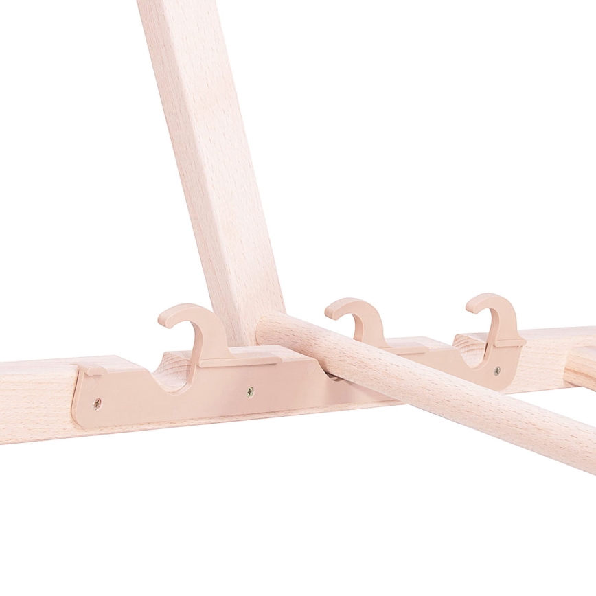 Vrtni ležalnik antracit/bukev