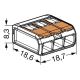 WAGO 221-413 - Priključna sponka COMPACT 3x4 450V oranžna
