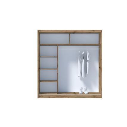 Wardrobe SABRINA 203x215 cm hrast woltan