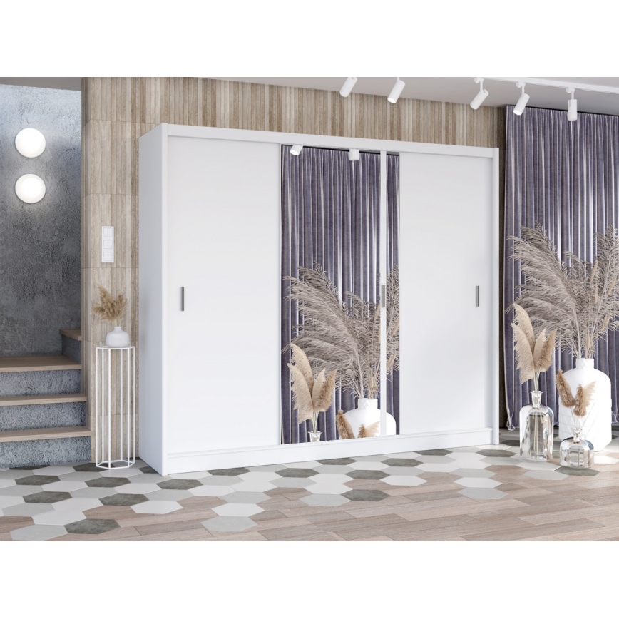 Wardrobe SABRINA 250x215 cm bela
