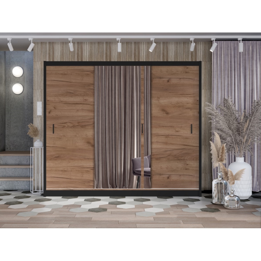 Wardrobe SABRINA 250x215 cm hrast craft