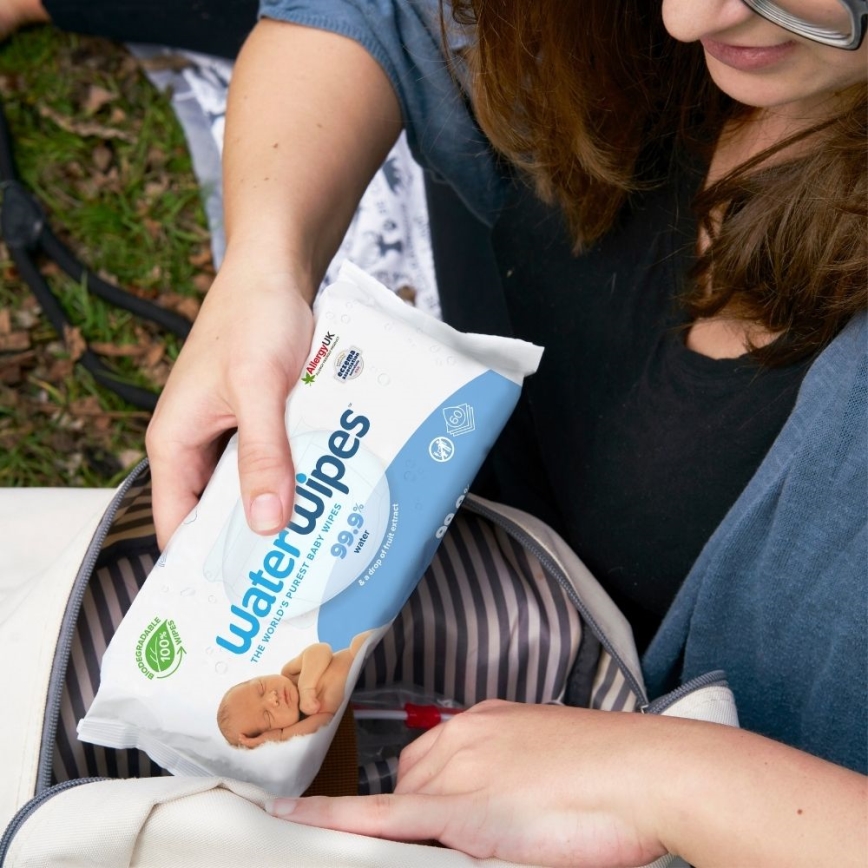 WaterWipes - SET 9x Vlažni robčki brez plastike 60 kom. (540 kom.)
