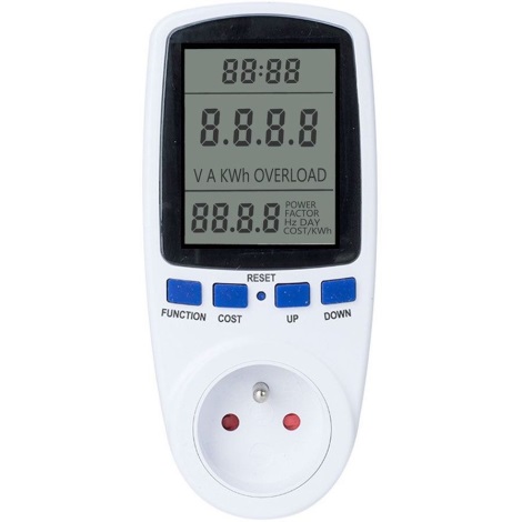Wattmeter in merilnik porabe električne energije 3600W/230V