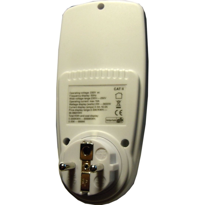 Wattmeter in merilnik porabe električne energije 3600W/230V