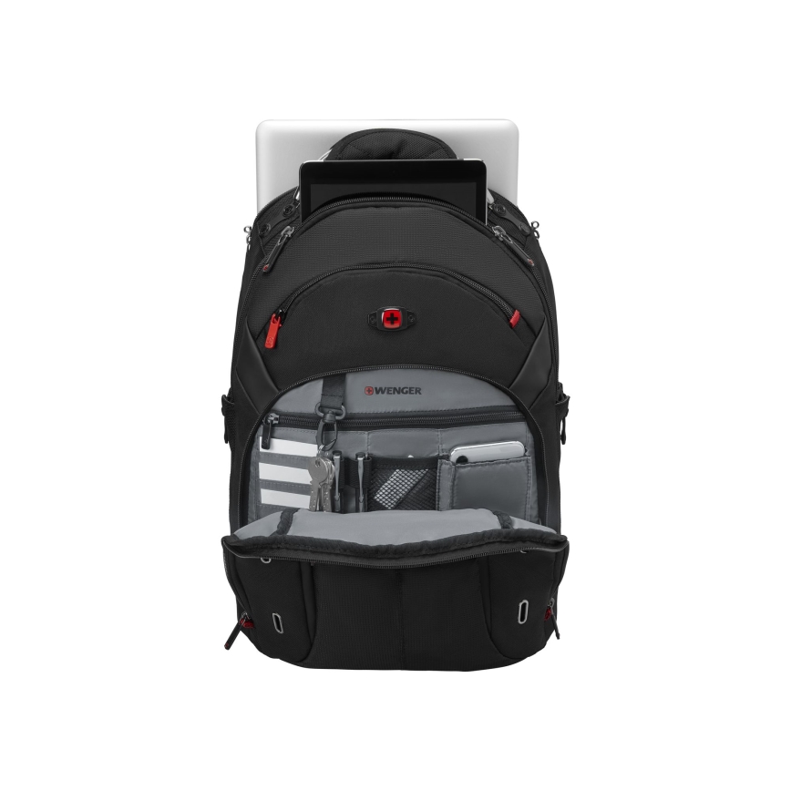 Wenger - Nahrbtnik za prenosni računalnik 20 l 15" z žepom za tablico 10" Gigabyte črna