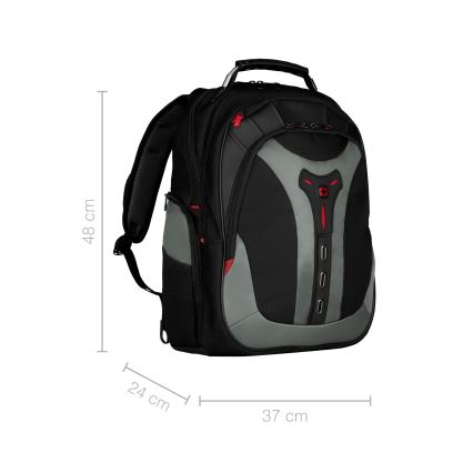 Wenger - Nahrbtnik za prenosni računalnik 25 l 17" z žepom za tablico 12" Pegasus črna/siva