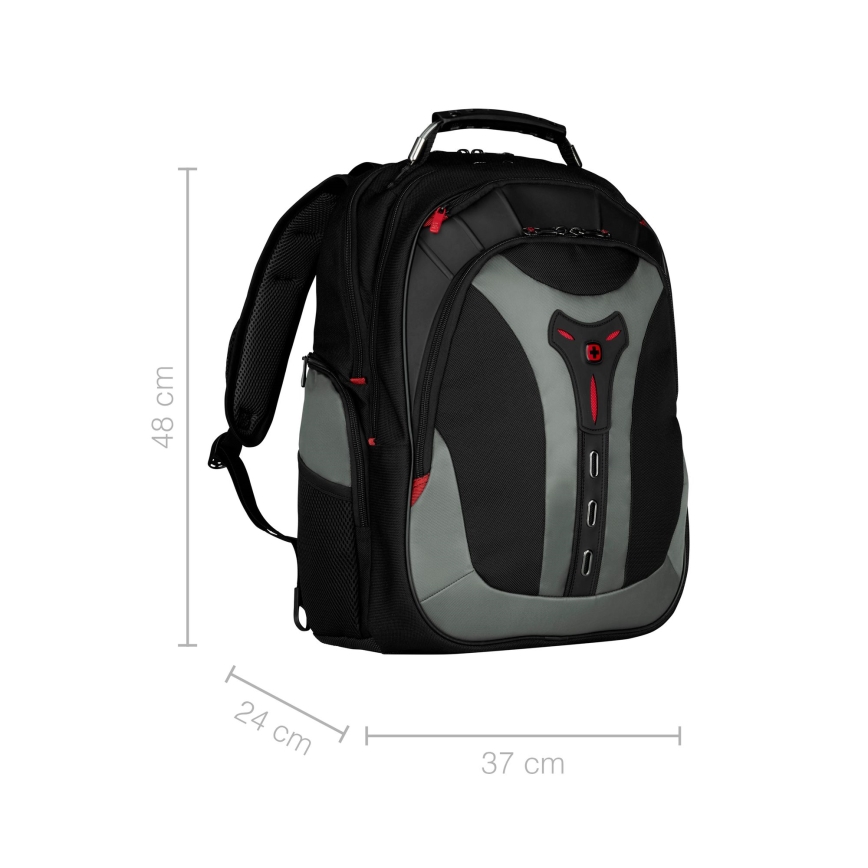 Wenger - Nahrbtnik za prenosni računalnik 25 l 17" z žepom za tablico 12" Pegasus črna/siva