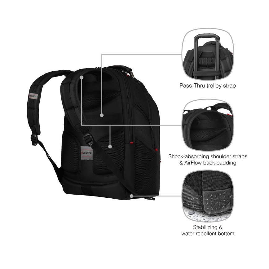 Wenger - Nahrbtnik za prenosni računalnik 26 l 17" z žepom za tablico 10" Ibex Ballistic Deluxe