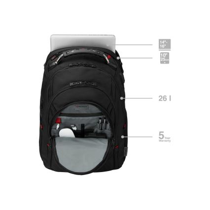 Wenger - Nahrbtnik za prenosni računalnik 26 l 17" z žepom za tablico 10" Ibex Ballistic Deluxe