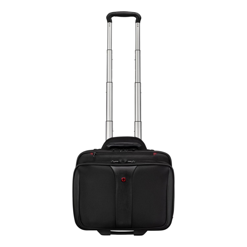 Wenger - Potovalni kovček na kolesih 25 l 17" + torba za prenosni računalnik 15,6" Patriot črna