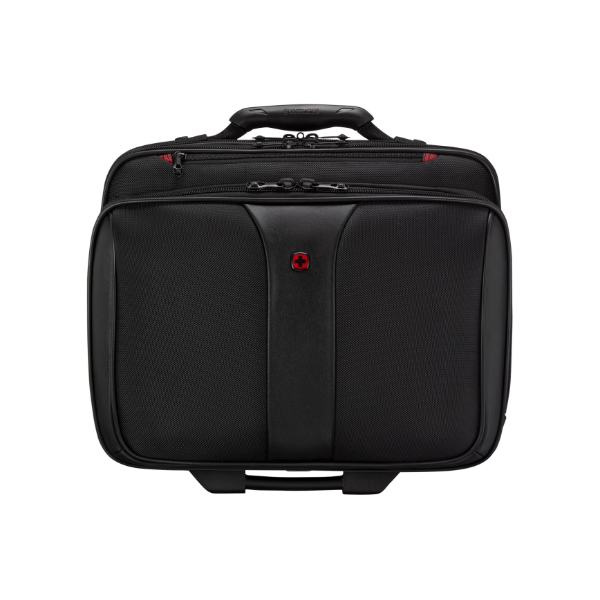 Wenger - Potovalni kovček na kolesih 25 l 17" + torba za prenosni računalnik 15,6" Patriot črna