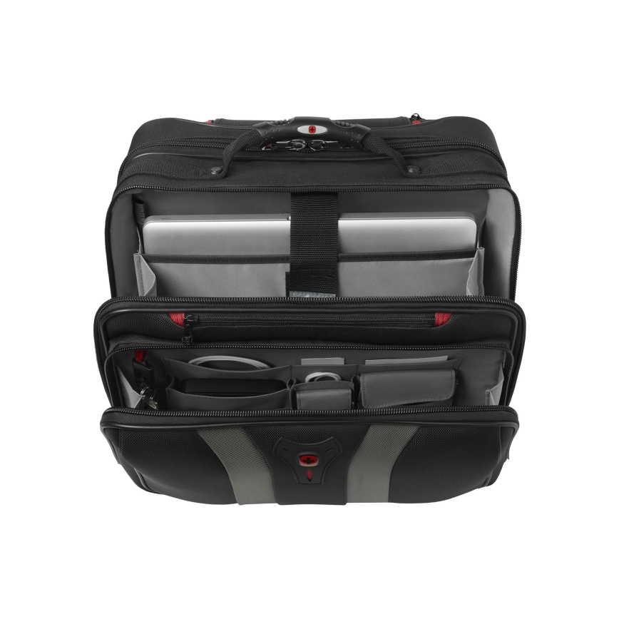 Wenger - Potovalni kovček na kolesih 29 l + laptop case 15,6" Granada črna