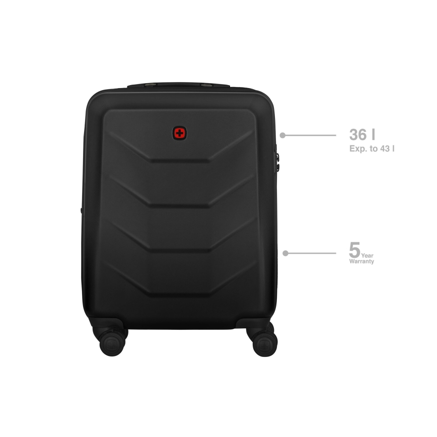 Wenger - Potovalni kovček na kolesih 36 l Prymo črna