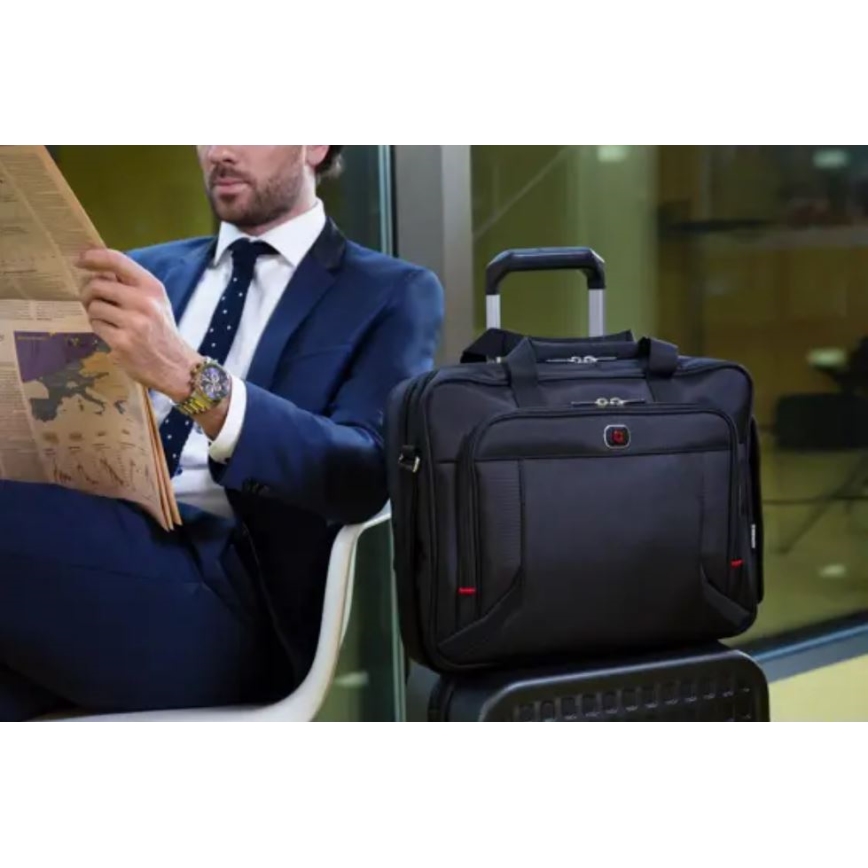 Wenger - Torba za prenosni računalnik 15 l 16" z žepom za tablico 10" Prospectus črna