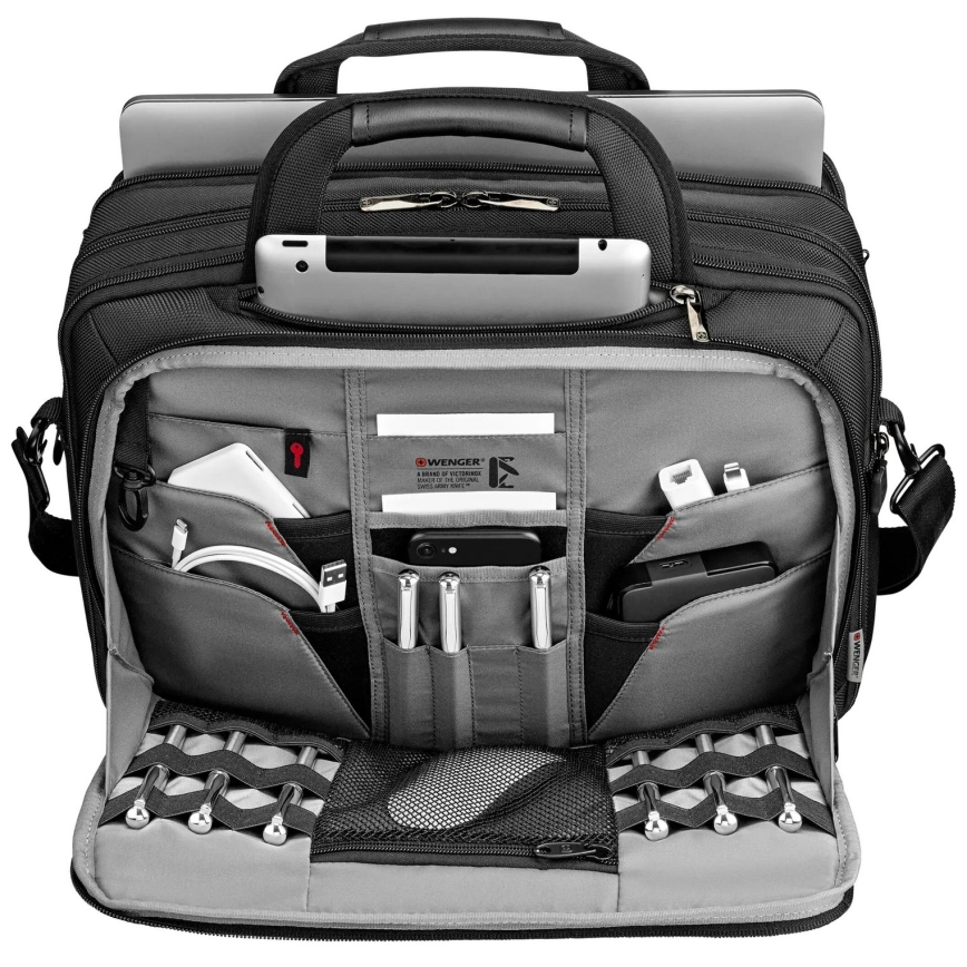 Wenger - Torba za prenosni računalnik 19 l 14-16" z žepom za tablico 10" BC Zvezda črna